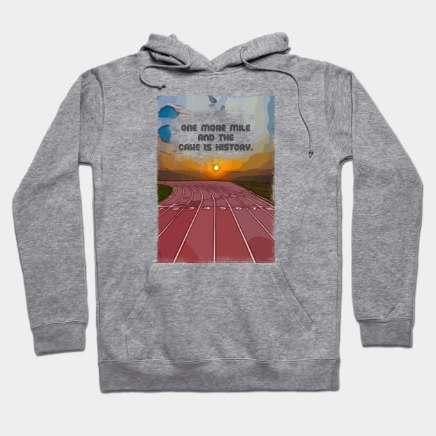 Fasbytes runners funny one more mile Hoodie by FasBytes